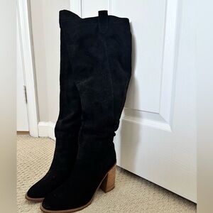 Stylish Black Over the Knee Boots